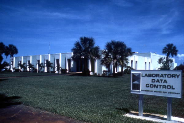 View showing the Laboratory Data Control building in Riviera Beach, Florida.