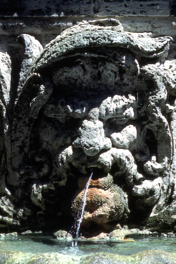 Villa Vizcaya water fountain at 3251 S. Miami Ave. in Miami, Florida.