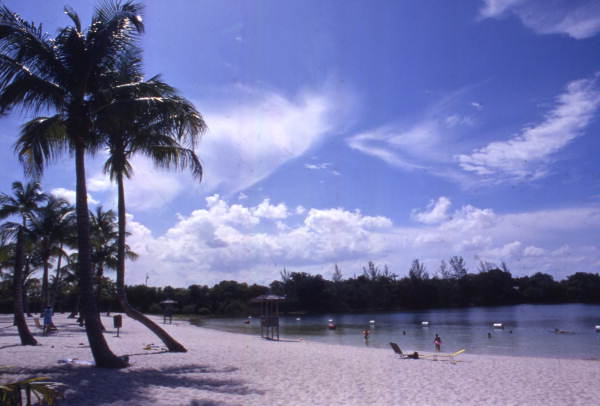 Beach at Snyder Park in Ft. Lauderdale, Florida.