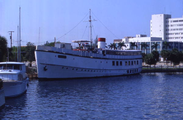 Ancient Mariner floating restaurant in Ft. Lauderdale, Florida.