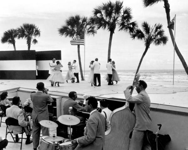 Couples dancing at the Mrs. America contest - Volusia County, Florida