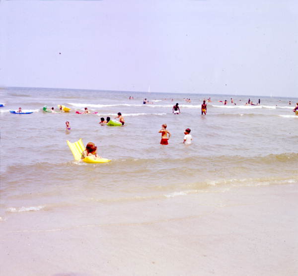 People enjoying the day at the beach - Jacksonville, Florida