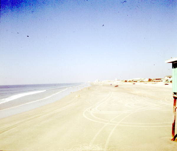 View looking down the beach - Jacksonville, Florida
