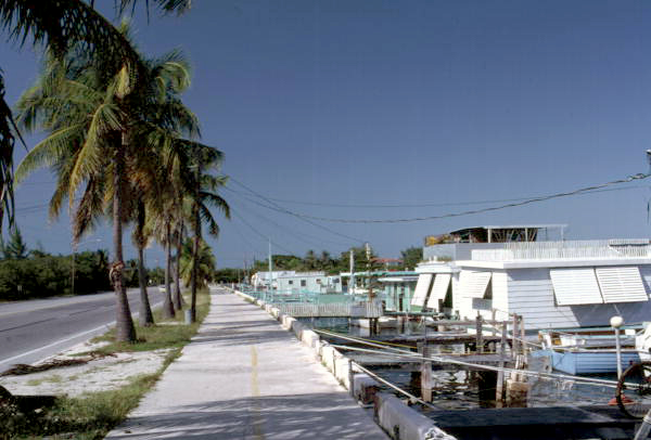 Houseboats at "Houseboat Row" off of South Roosevelt Boulevard - Key West, Florida