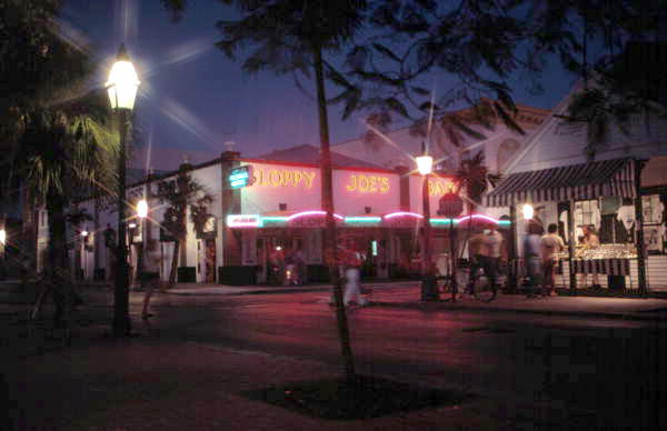 Sloppy Joe's Bar at 201 Duval Street - Key West, Florida.