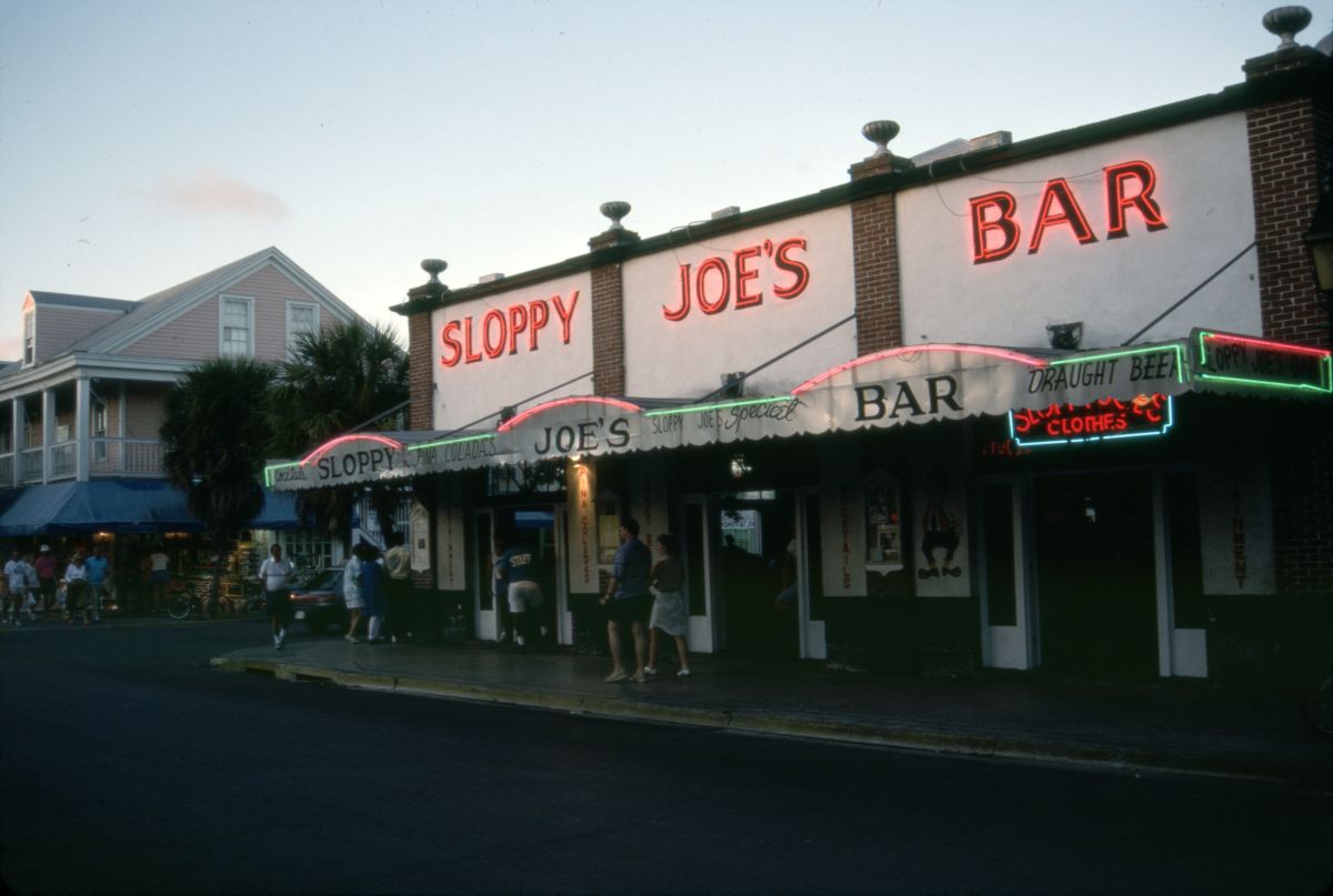 Sloppy Joe's Bar at 201 Duval Street - Key West, Florida.