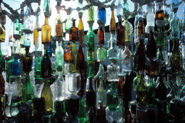 "Bottle wall fence" at the home of Carolyn Gorton Fuller - Key West, Florida