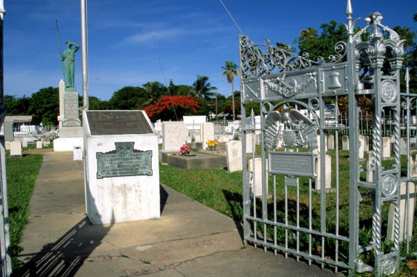 Entrance to the Battleship "Maine" monument - Key West, Florida.