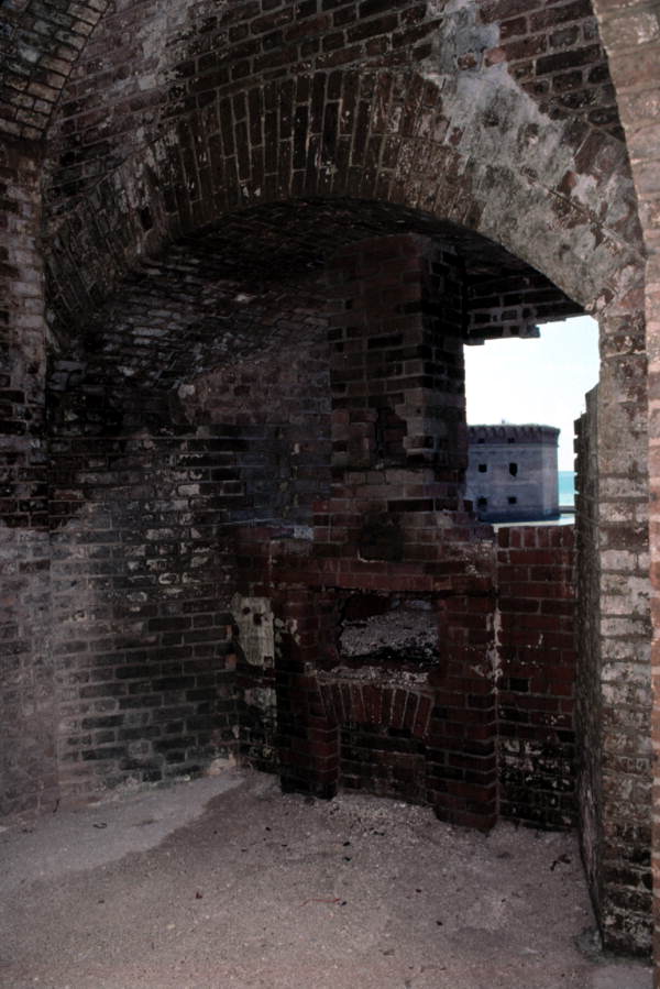 Close-up view of a casemate at Fort Jefferson - Garden Key, Florida