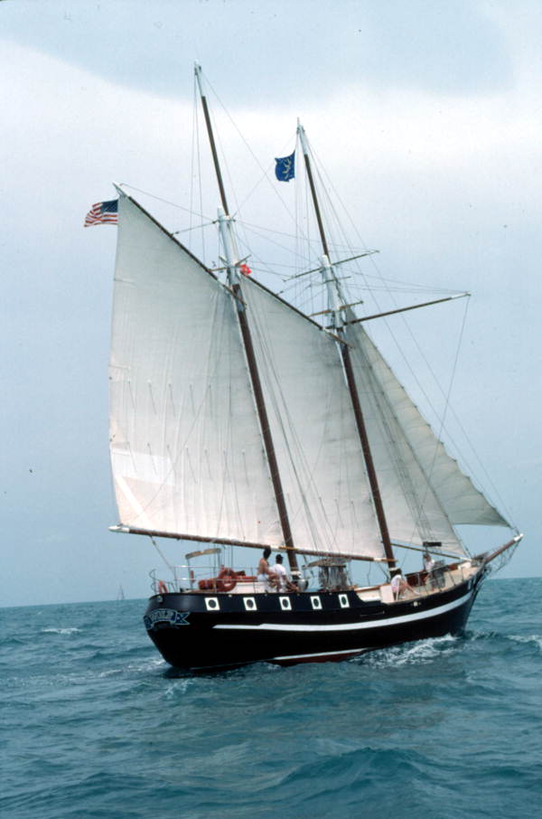 Schooner "Wolf" on the sea - Key West, Florida