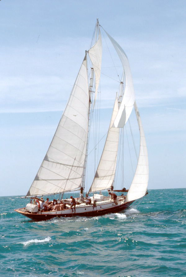 Tall ship "Cleone" on the sea - Key West, Florida