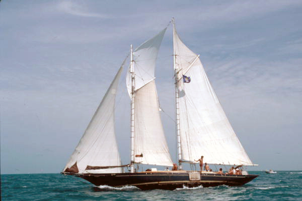 Tall ship "Cleone" on the sea - Key West, Florida