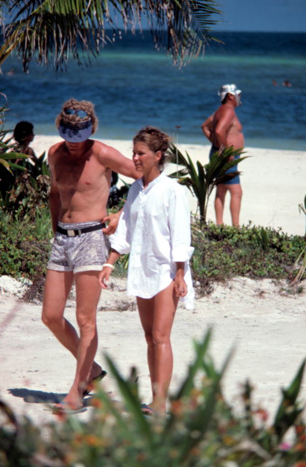 Scene during filming of the movie "The Final Countdown" - Key West, Florida