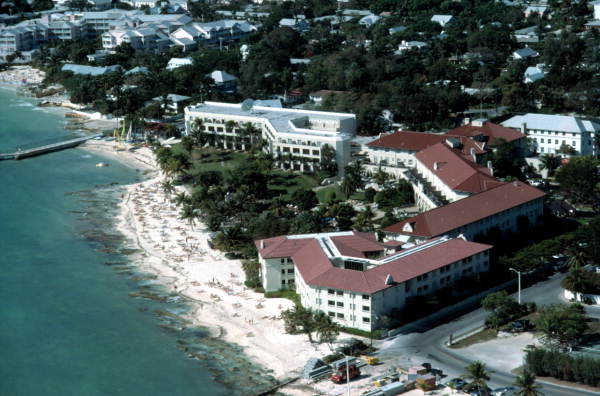 Aerial view of the Casa Marina Hotel - Key West, Florida.