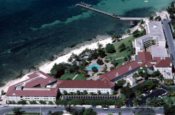 Aerial view of the Casa Marina Hotel - Key West, Florida.