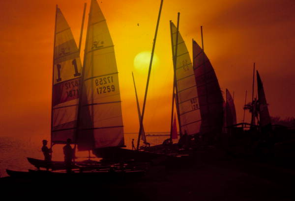 Catamarans on Smathers Beach - Key West, Florida