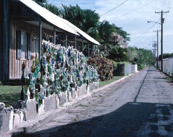 Carolyn Gorton Fuller's "Bottle Wall Fence" located on Angela Street - Key West, Florida