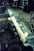 Cannon from the Atocha wreck on display - Key West, Florida