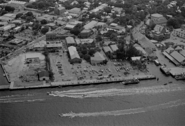 Aerial view of a section of the city - Key West, Florida.