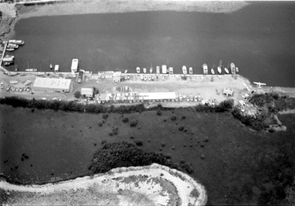 Aerial view of Murray's Marina - Stock Island, Florida