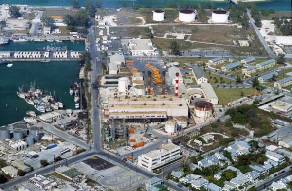 City Electric Power Plant at the intersection of Grinell & Caroline St., Key West, FL..