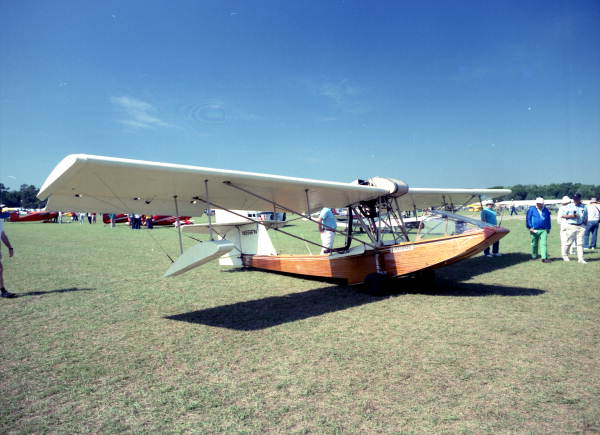 Experimental seaplane on display at EAA Fly-in - Lakeland, Florida