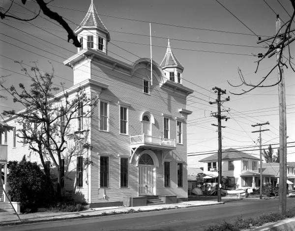 The old Armory building located on the corner of Southard and White streets, Key West, FL..