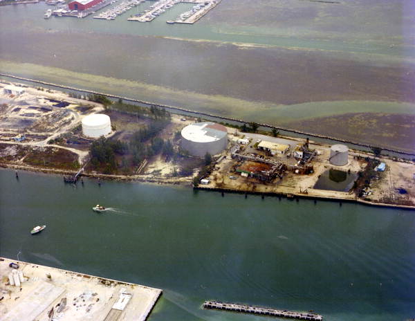 Old Florida Keys Aqueduct Authority, A.K.A. FKAA, desalination plant located on Stock Island, Key West, FL.