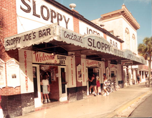 Sloppy Joe's Bar at 201 Duval Street - Key West, Florida.