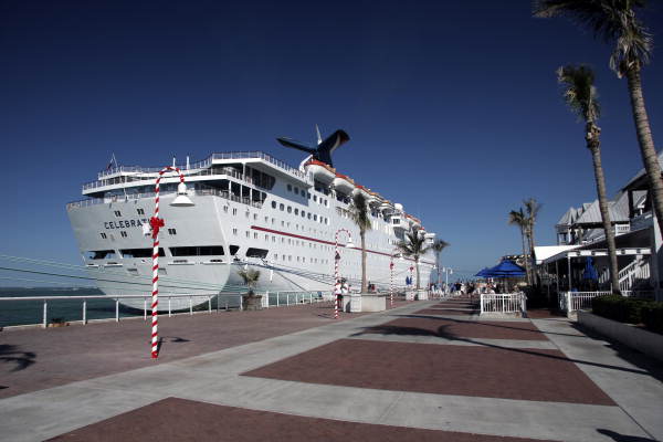 Cruise ship by Mallory Square - Key West, Florida