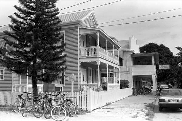 The "Eden House" hotel on Fleming Street, Key West, Florida..