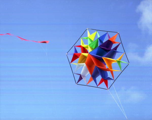 Kite flying at Smathers Beach - Key West, Florida