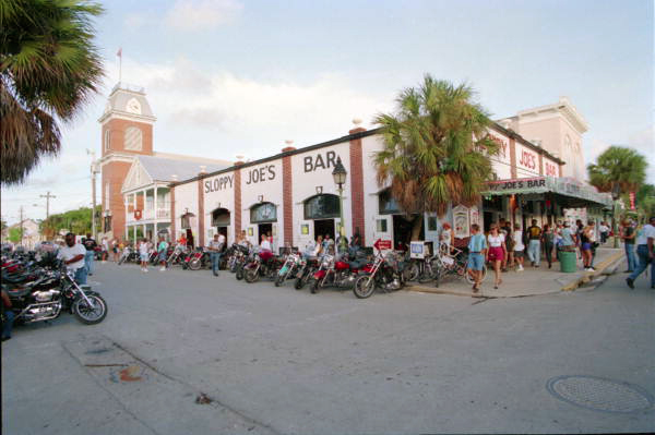Sloppy Joe's Bar on the corner of Duval Street - Key West, Florida.