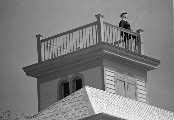 "Widows walk" on top of building at the intersection of Simonton and Southard streets, Key West, FL.