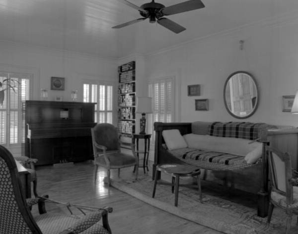 Interior view showing living room in the Audubon House at 205 Whitehead Street - Key West, Florida.