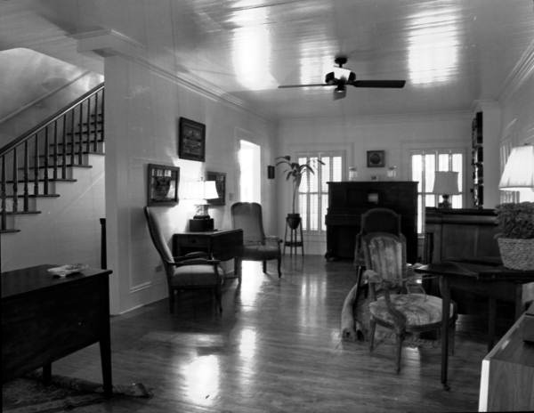 Interior view showing living room in the Audubon House at 205 Whitehead Street - Key West, Florida.