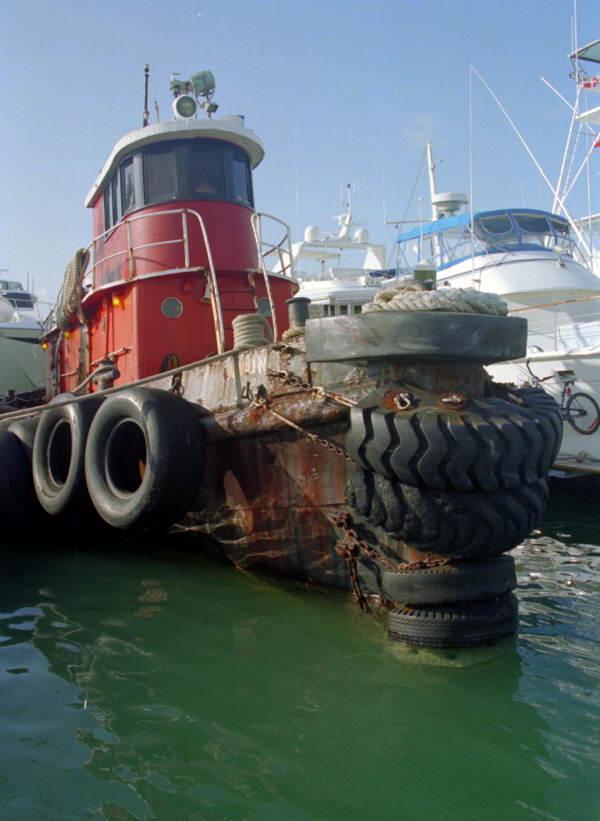 Harbor tug "Avon" docked in the Key West Bight, Key West, FL..