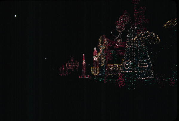 Floats in the Main Street Electrical Parade at the Magic Kingdom - Orlando, Florida.