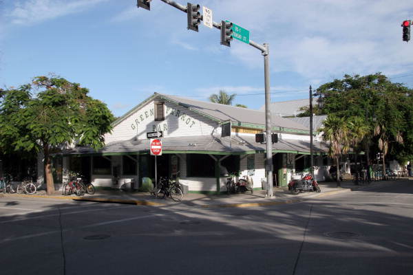 View of the Green Parrot Bar at 601 Whitehead Street - Key West, Florida.