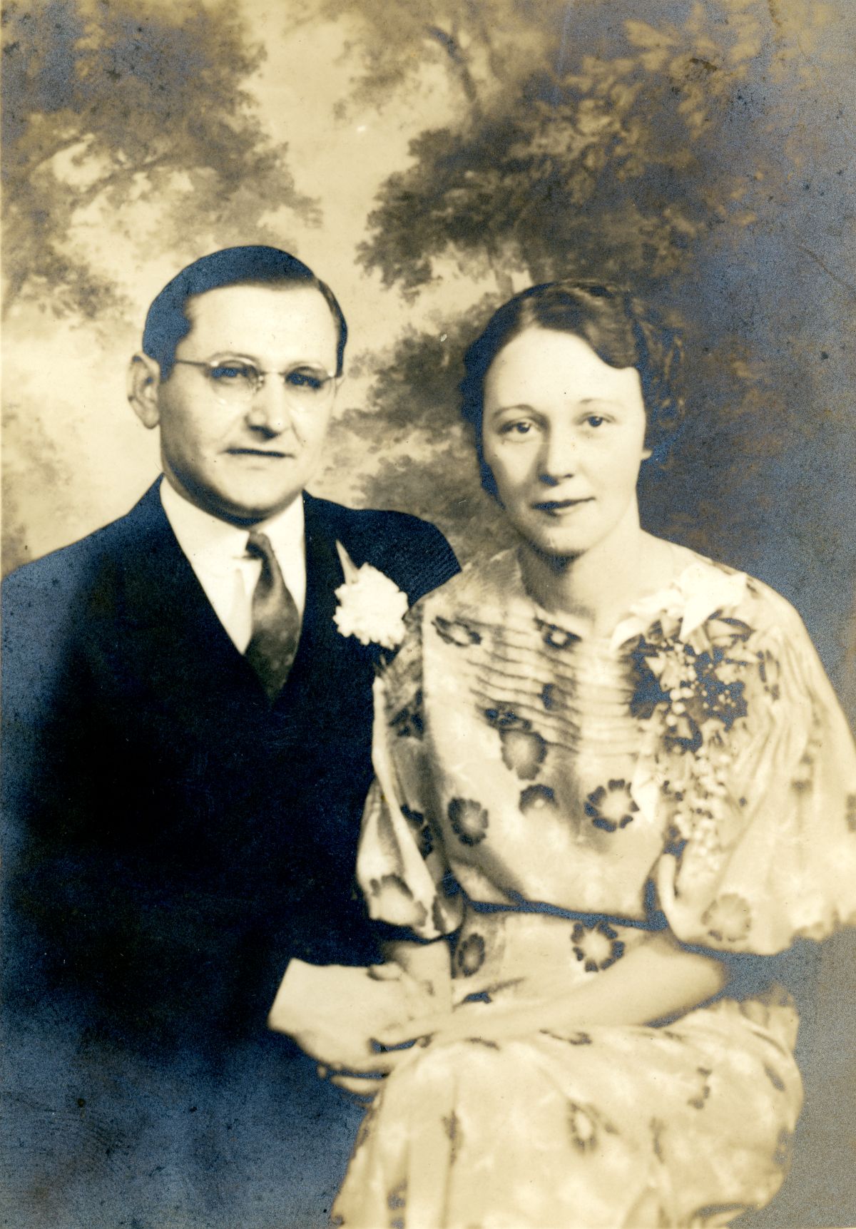 Peter Dughi and Irene Dughi wedding day picture - Saint Petersburg, Florida.