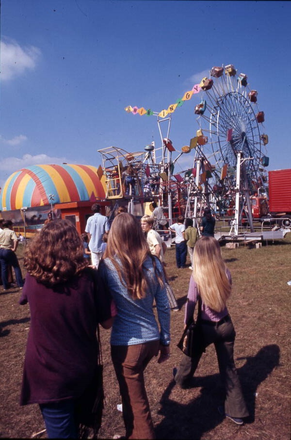 View showing people at the fair - Tallahassee, Florida.