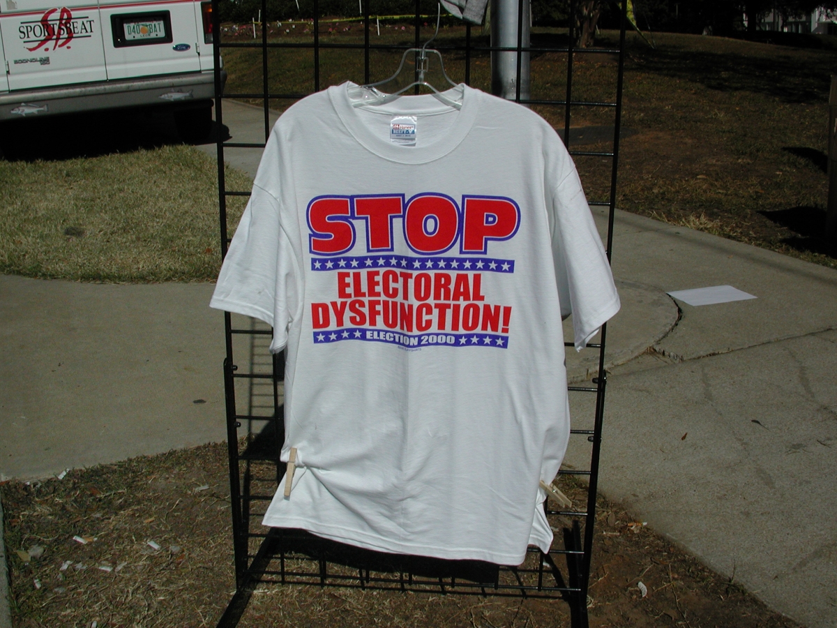 T-shirt from the 2000 presidential election vote dispute.