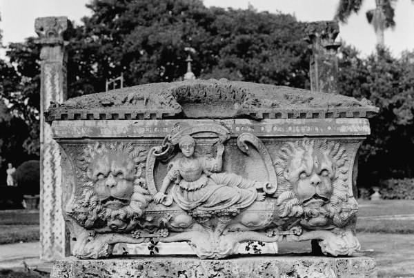 Sculpture at the Villa Vizcaya attraction in Miami, Florida.