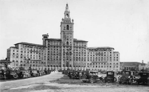 Biltmore Hotel after the 1926 hurricane in Coral Gables, Florida.