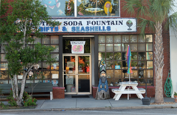 Old Time Soda Fountain shop in the Apalachicola Historic District.