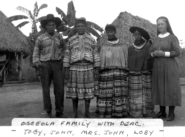 Deaconess Bedell with the Osceola family.