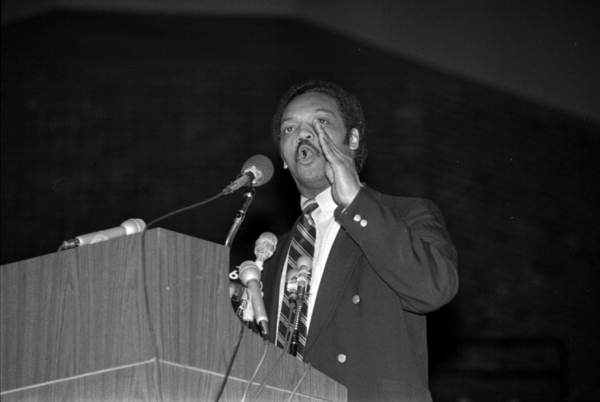 Jesse Jackson, political candidate for President - Tallahassee, Florida.