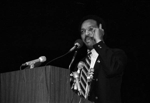 Jesse Jackson, political candidate for President - Tallahassee, Florida.