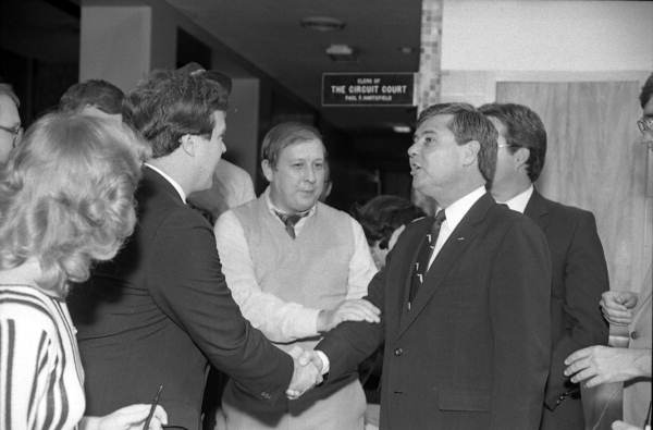 Governor Bob Graham at City Hall on Election night - Tallahassee, Florida.