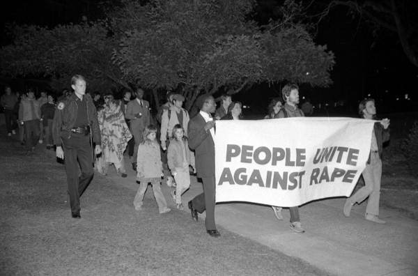 Demonstrators at Take Back the Night - Tallahassee, Florida.